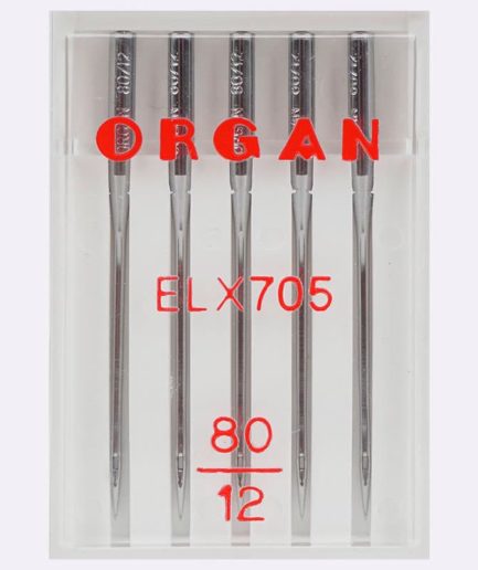 Иглы Organ ELx705 № 80, 5 шт.