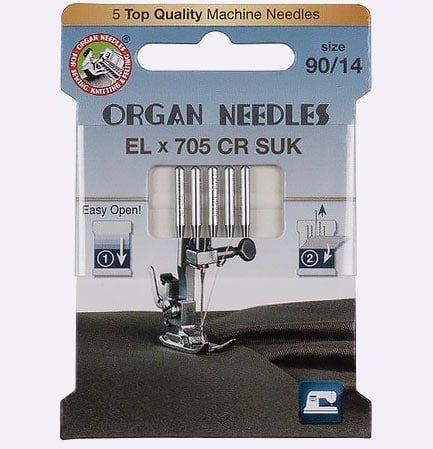 Иглы Organ ELx705 SUK CF № 90, 5 шт.