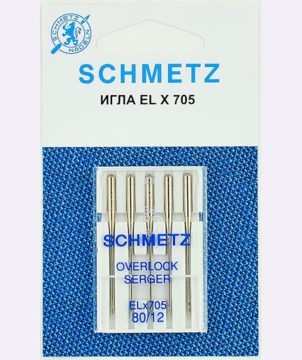 Иглы Schmetz ELx705 № 80, 5 шт.