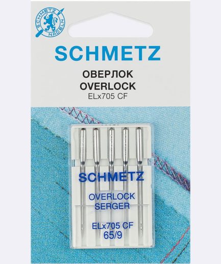 Иглы Schmetz ELx705 SUK CF № 65, 5 шт.