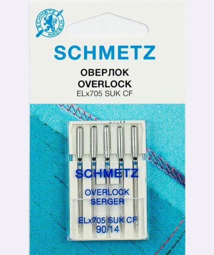 Иглы Schmetz ELx705 SUK CF № 90, 5 шт.